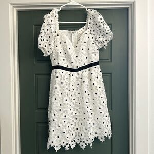 White floral summer dress